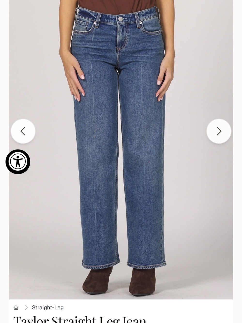 Dear John Straight-Leg Mid Wash Blue Jeans